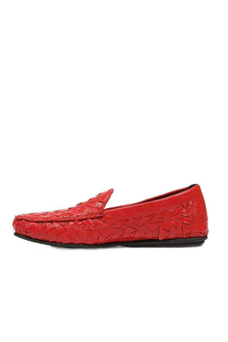 Cesare Paciotti Luxury Italian Men's Nappa Soft Red Moccassins (CPM5329)-AmbrogioShoes