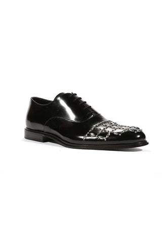 Cesare Paciotti Luxury Italian Men's Oxfords Baio Black Designer Shoes (CPM5441)-AmbrogioShoes