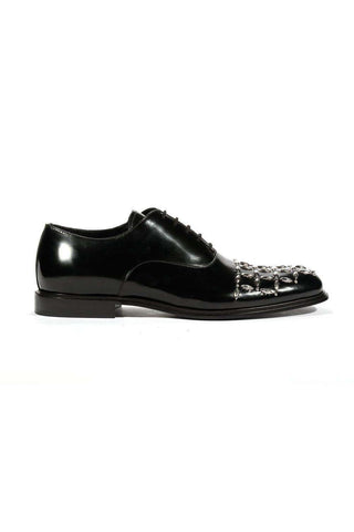 Cesare Paciotti Luxury Italian Men's Oxfords Baio Black Designer Shoes (CPM5441)-AmbrogioShoes