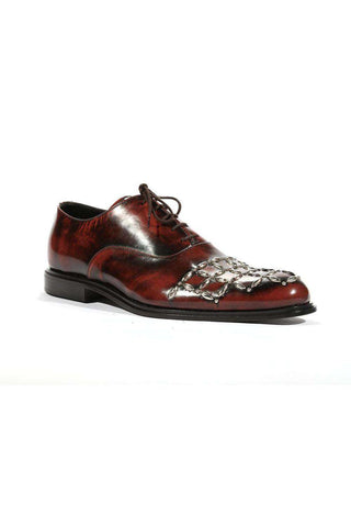 Cesare Paciotti Luxury Italian Men's Oxfords Baio Bordeaux J Designer Shoes (CPM5442)-AmbrogioShoes