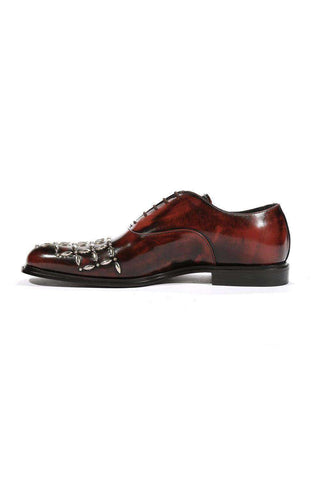 Cesare Paciotti Luxury Italian Men's Oxfords Baio Bordeaux J Designer Shoes (CPM5442)-AmbrogioShoes