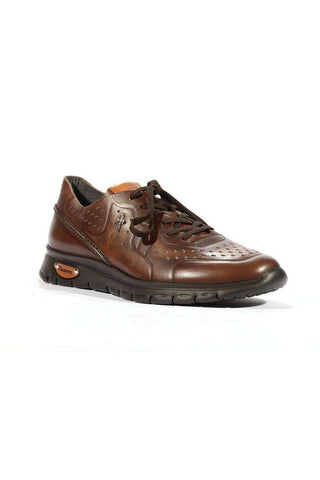 Cesare Paciotti Luxury Italian Men's Sneakers 4US Brown Ghost Terra Designer Shoes (CPM5405)-AmbrogioShoes