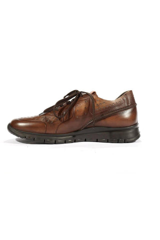 Cesare Paciotti Luxury Italian Men's Sneakers 4US Brown Ghost Terra Designer Shoes (CPM5405)-AmbrogioShoes