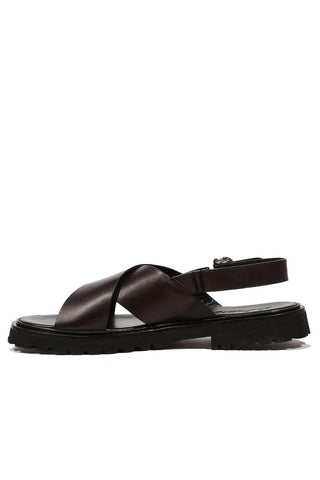 Cesare Paciotti Luxury Italian Men's Vacchetta Black Sandals (CPM5102)-AmbrogioShoes