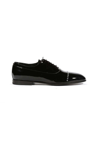 Cesare Paciotti Oxfords Patent Calf Black Formal Tuxedo Designer Formal Shoes (CPM5465)-AmbrogioShoes