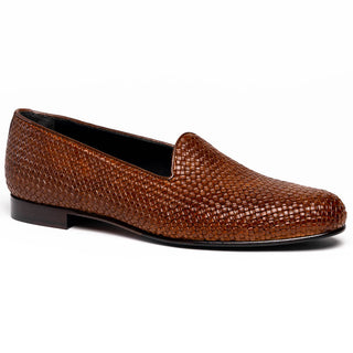 Zelli Italia Cestino Men's Shoes Woven Calf-Skin Leather Slip-On Loafer (ZEL1018)