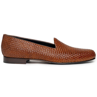 Zelli Italia Cestino Men's Shoes Woven Calf-Skin Leather Slip-On Loafer (ZEL1018)