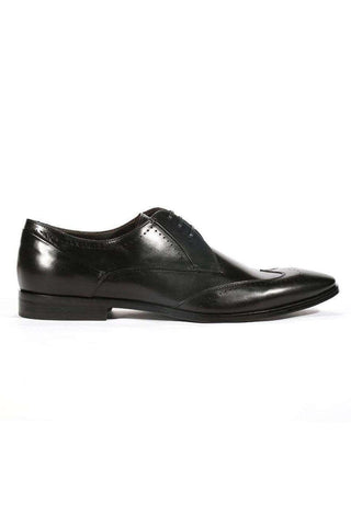 Corvari Designer Men's Designer Shoes Setacalf Black Nappa Leather Oxfords (COR1000)-AmbrogioShoes
