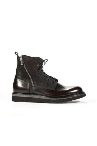 Corvari Men's Dover Bordo Burgundy High-Top Boots (COR1013)-AmbrogioShoes