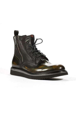 Corvari Men's Dover Militare Military Green High-Top Boots (COR1012)-AmbrogioShoes