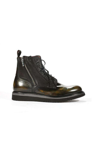 Corvari Men's Dover Militare Military Green High-Top Boots (COR1012)-AmbrogioShoes