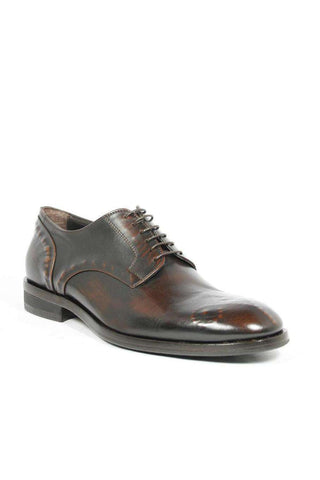 Corvari Men's Gioia Curry Brown Oxfords (COR1010)-AmbrogioShoes