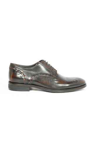 Corvari Men's Gioia Curry Brown Oxfords (COR1010)-AmbrogioShoes