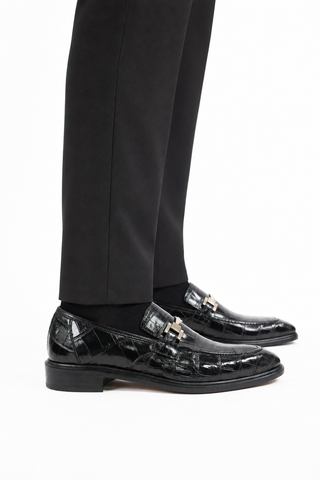 Dellamoda luxury image 06 · Mezlan 50222-J Alligator Horse-Bit Loafer (MZ3924)