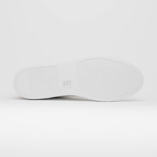 Zelli Italia Diaz Men's Shoes White Rubberized Calf-Skin Leather Sneaker (ZEL1062)