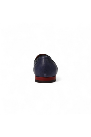 Dino Bigioni Designer Shoes Men's Italian Mustang Asport Indigo Loafers (DB1001)-AmbrogioShoes