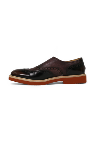 Dino Bigioni Designer Shoes Men's Italian Shade Fume Brown Loafers (DB1006)-AmbrogioShoes