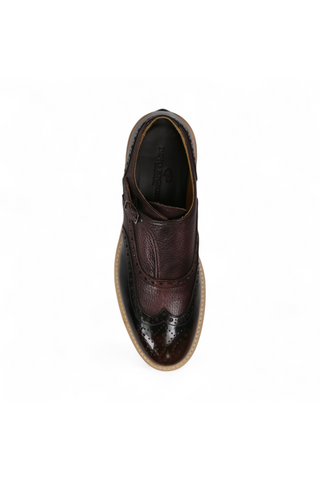 Dino Bigioni Designer Shoes Men's Italian Shade Fume Brown Loafers (DB1006)-AmbrogioShoes