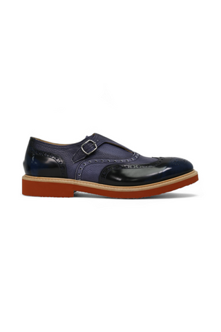 Dino Bigioni Designer Shoes Men's Italian Shade Fume Indigo Loafers (DB1007)-AmbrogioShoes