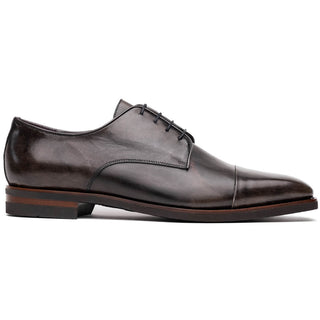 Zelli Italia Enzo Men's Shoes Gray Calf-Skin Leather Cap-toe Oxford (ZEL1040)