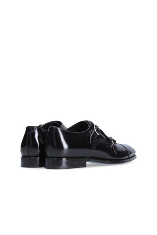 Franceschetti Colmar Calf-Skin Leather Double Monk-Straps Loafers (FCCT1030)-AmbrogioShoes