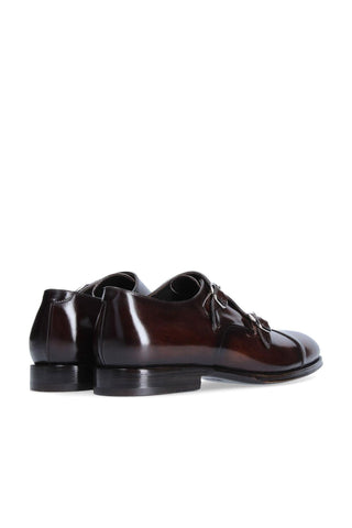 Franceschetti Genoa Calf-Skin Leather Double Monk-Straps Loafers (FCCT1023)-AmbrogioShoes