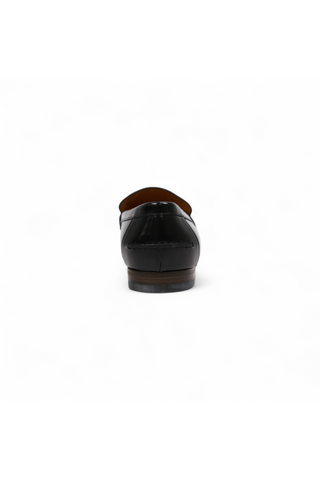 Gucci Men's Designer Shoes Black Leather Loafers with Logo Style 181797 (GGM1507)-AmbrogioShoes