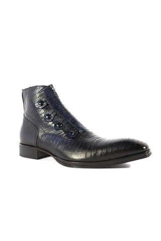 Jo Ghost 2379 Lizard Print Calf-Skin Leather Boots (JG5313)-AmbrogioShoes