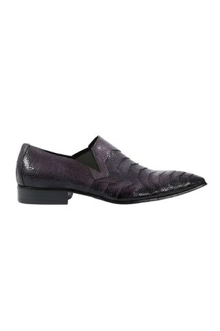Jo Ghost 3316M Mens Shoes Exotic Lizard Skin & Calf-Skin Leather Loafers (JG5110)-AmbrogioShoes