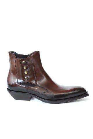 Jo Ghost 4755 Calf-Skin Leather Pitched Chelsea Boots (JG5337)-AmbrogioShoes