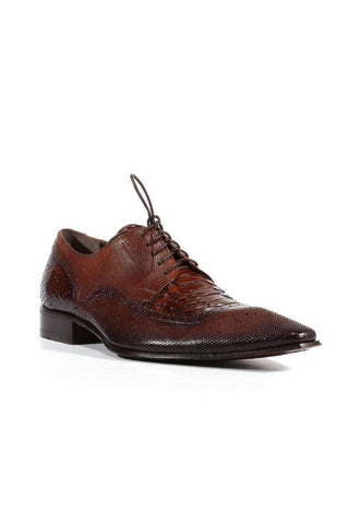 Jo Ghost Men's Designer Shoes Inglese Crust Leather Oxfords (JG2301)-AmbrogioShoes