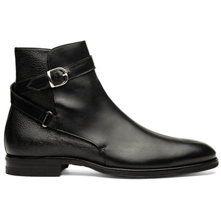 Zelli Italia 45-600 Men's Shoes Black Calf-Skin Leather Jodphur Boot (ZEL1071)