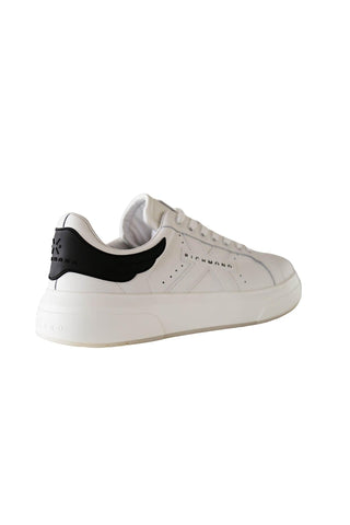 John Richmond 22203/CP White Calf-Skin Leather Casual Sneakers (JR1002)-AmbrogioShoes
