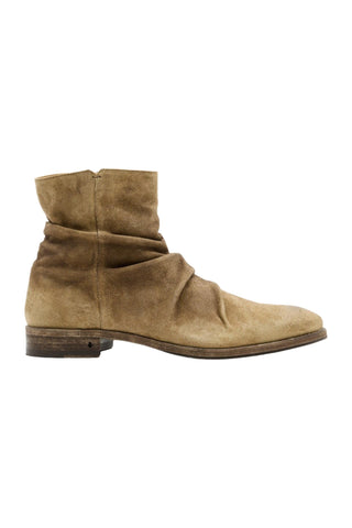 John Varvatos Morrison TeakWood Brown Suede Sheep Leather Sharpei Boots (JV1003)-AmbrogioShoes