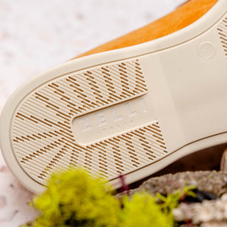 Zelli Italia Livorno Men's Shoes Cognac Goat-Skin Suede Slip-On Loafer (ZEL1030)