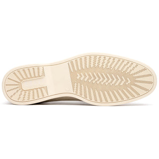 Zelli Italia Livorno Men's Shoes Bone Goat-Skin Suede Slip-On Loafer (ZEL1030)