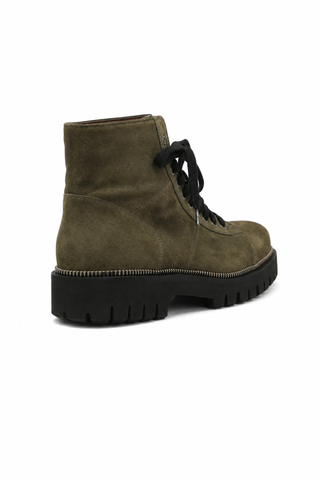 Cesare Paciotti Luxury Italian Men's Designer Shoes Vit Camoscio Militare Green Suede Boots (CPM3074)