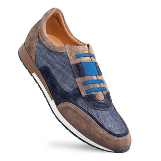 Mezlan Caleta Suede & Linen Sneaker - view 2