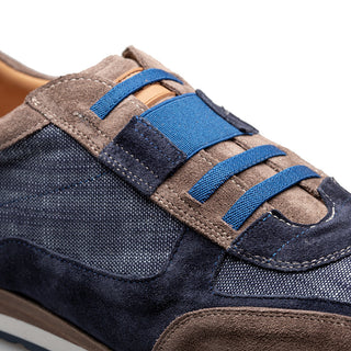 Mezlan Caleta Suede & Linen Sneaker - view 4