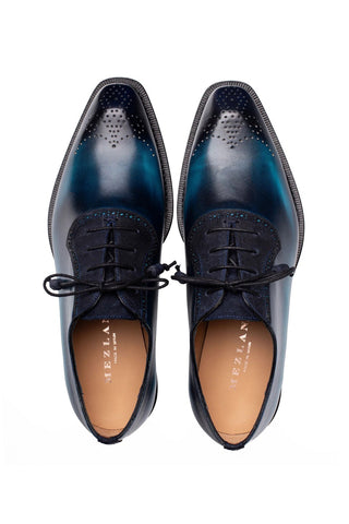 Mezlan Bretton Suede & Leather Oxford