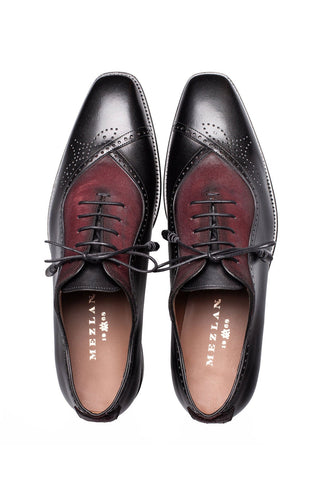 Mezlan Eagle Suede & Leather Oxford