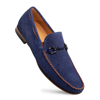 Mezlan Tarraco Perforated Suede Moccasin - view 2