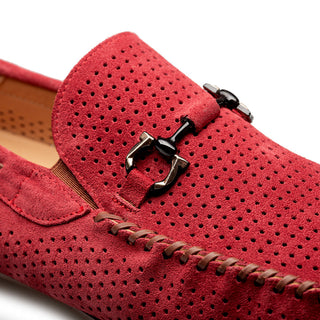 Mezlan Tarraco Perforated Suede Moccasin - view 8