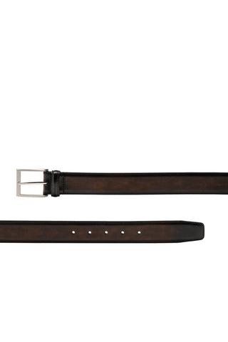 Magnanni 1177 Viento Men's Wind Brown Patina Calf-Skin Leather Belt (MAGB1000)-AmbrogioShoes