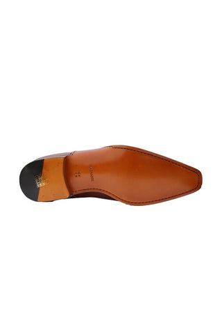 Magnanni 15024 Abrahan Cognac Calf-Skin Leather Whole-Cut Oxfords (MAGS1135)-AmbrogioShoes