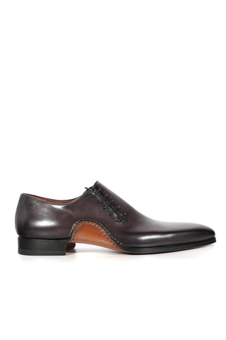 Magnanni 15024 Abrahan Gray Calf-Skin Leather Whole-Cut Oxfords (MAGS1131)-AmbrogioShoes