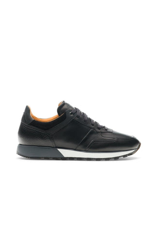Magnanni 23961 Arco Black Leather Casual Sneakers (MAGS1103)-AmbrogioShoes