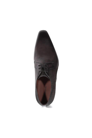 Magnanni 24834 Hayos Gray Laser Print / Calf-Skin Leather Derby (MAGS1132)-AmbrogioShoes