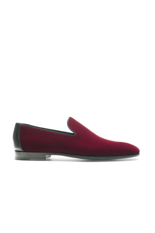 Magnanni Jareth 22334 Burgundy Velvet Formal/Loafers (MAGS1117)-AmbrogioShoes