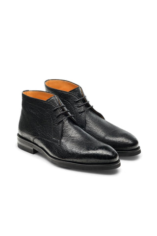 Magnanni Tacna 24716 Black Peccary Leather Chukka Boots (MAGS1106)-AmbrogioShoes